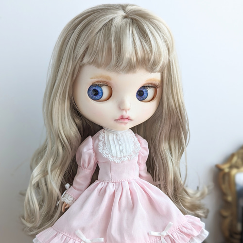 1061※ブライスアウトフィット※ピンクのロリータワンピース ※1/6ドール