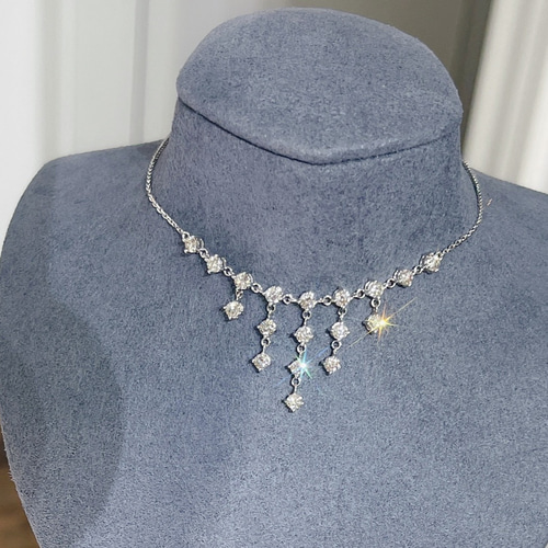 天然ダイヤモンドネックレス1.2ct k18 ネックレス・ペンダント パール 
