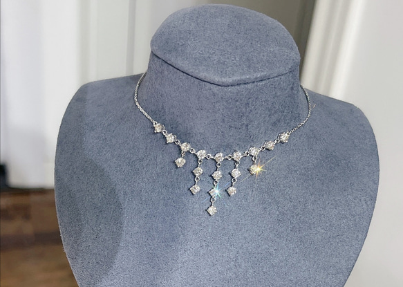 天然ダイヤモンドネックレス1.2ct k18 ネックレス・ペンダント パール 