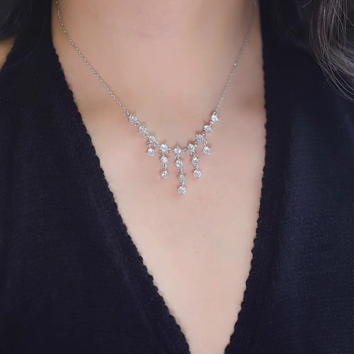 天然ダイヤモンドネックレス1.2ct k18 ネックレス・ペンダント