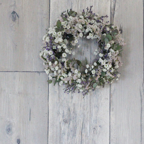 かすみそうナチュラルリース ドライフラワー petit chocolat 通販  