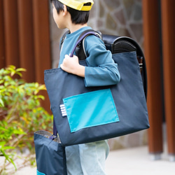 スター　ストライプ　ハンドメイド　レッスンバッグ　男の子 男の子人気ランキングTOP19】レッスンバッグ マチ付き