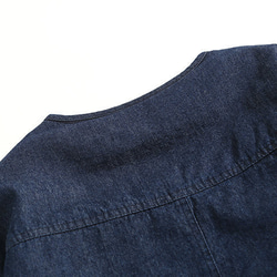 秋冬新品 デニムのジャケット メンズ 厚手暖かいコート 男 ブルー コットンジャケット 12枚目の画像