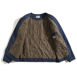 秋冬新品 デニムのジャケット メンズ 厚手暖かいコート 男 ブルー コットンジャケット 1枚目の画像
