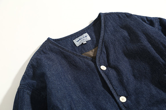 秋冬新品 デニムのジャケット メンズ 厚手暖かいコート 男 ブルー コットンジャケット 8枚目の画像
