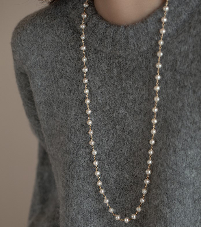 淡水パールのネックレス　真珠 淡水真珠　淡水パール　パール　6月誕生石　夏の誕生石 3way