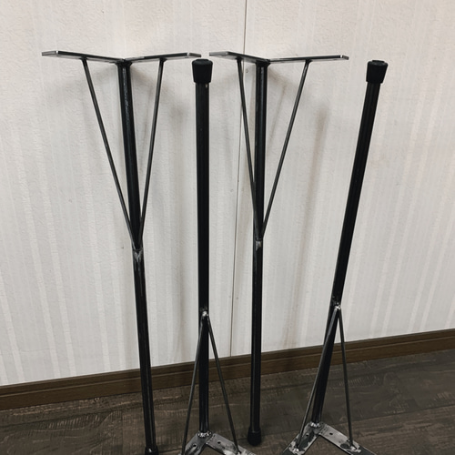 テーブル足　アイアンレッグ　カウンターテーブル脚　おしゃれ　男前　オーダーメイド 訳あり品8980円で販売中】テーブル用 脚 アイアン 2本セット