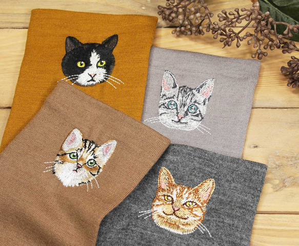 新商品【本季最受歡迎】4種貓+4種限量版顏色 | 暖臂套 日本製造 100%羊毛 禮物 第2張的照片