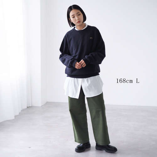 ブラック・ネイビー スウェット 2点セット 通年OK】デッドストック スウェット ネイビー(裏パイル) スウェット