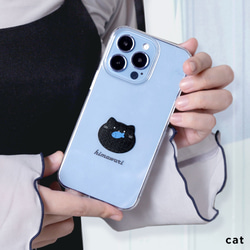 くま　ねこ　うさぎ スマホケース 全機種対応 アニマル ハンドメイド クリア 可愛い iPhone#mm00001011 3枚目の画像