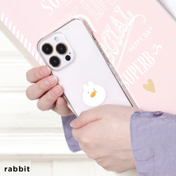 くま　ねこ　うさぎ スマホケース 全機種対応 アニマル ハンドメイド クリア 可愛い iPhone#mm00001011 2枚目の画像