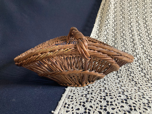 フランスアンティーク 曲線が美しい かご バスケット