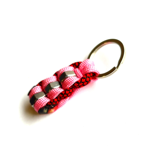 パラコードキーホルダー 3ナッツ_PRb キーリング J-KING 通販 17215003