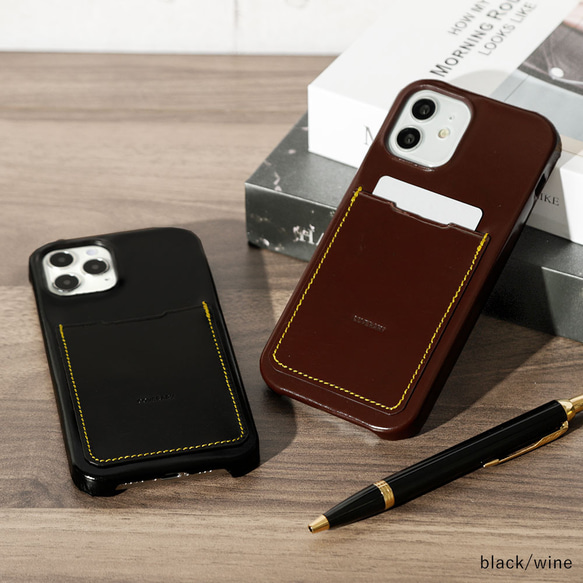 超美品★iphone7・8 ケース スマホカバー 本革 黒 箱＆ギャラカード付き PLATA iPhoneSE（第二世代 第三世代）iPhone8 iPhone7 カバー