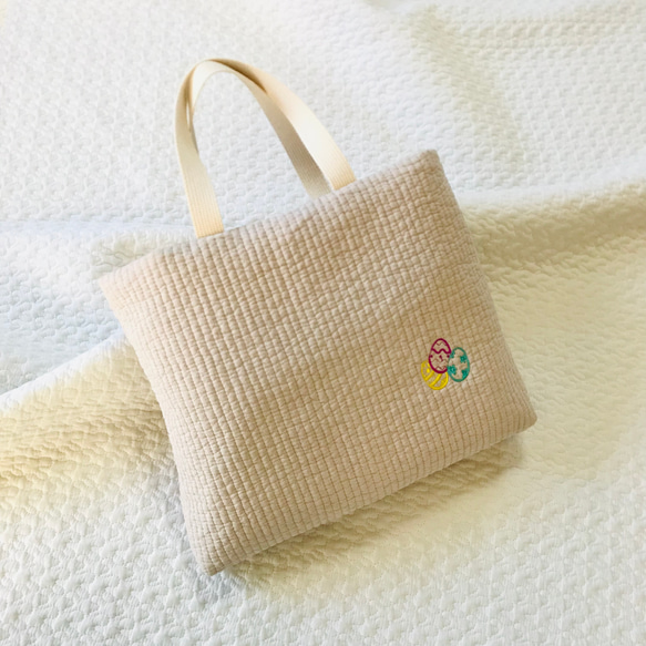 ライヴリーダイナソー　スピノサウルス　レッスンバッグ　入園入学　恐竜　刺繍　イブル　絵本バッグ 3枚目の画像