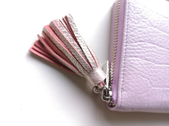 【Sale☆】収納力重視！長財布〈TORON〉Lavenderラベンダー 4枚目の画像