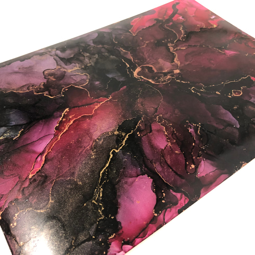 R02 アルコールインクアート 原画 アートパネル インテリア 抽象画 赤