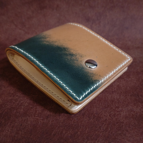 コードバン小銭入れ ファスナータイプ ROCADO社 シェルコードバン マーブル コインケース【ROCADO社マーブルシェルコードバン】 小銭入れ・コイン