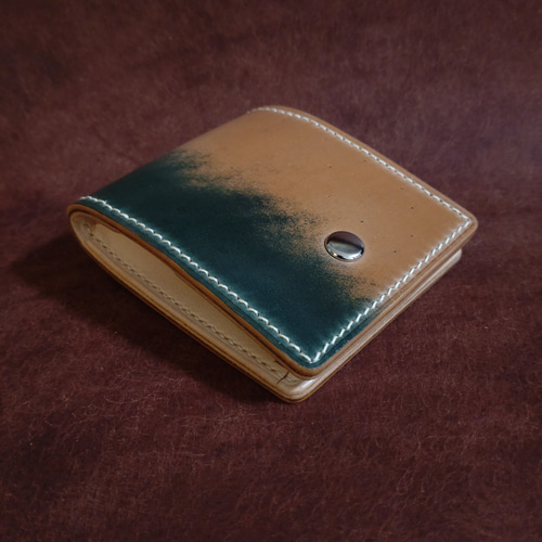 コードバン小銭入れ ボックス型 ROCADO社 シェルコードバン マーブル コインケース【ROCADO社マーブルシェルコードバン】 小銭入れ・コイン