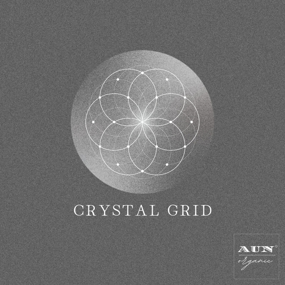 CRYSTAL GRID 3329【シードオブライフ/ローズクォーツ・クリスタル・ターコイズ】神聖幾何学・パネルアート 13枚目の画像