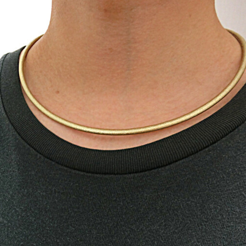肩こりに効く磁気ネックレス・厚生労働省の認可品{ゴールド