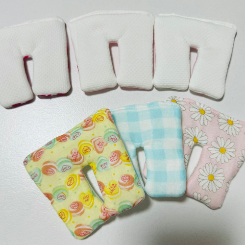 どんページ【Ｙガーゼ代用・ペグカバー・ズボン両サイド開き加工】 ハンドメイド☆気切用 Yガーゼ代用品 看護ケア その他