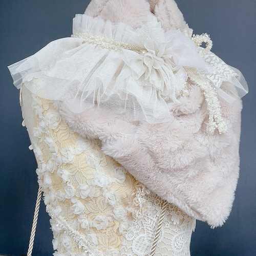 ジャンクジャーナル素材☆紅茶染めフリルレース2メートル