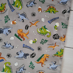 恐竜の給食袋＆ランチョンマットセット　35×25  入園入学準備　新学期　コップ袋　ナフキン　ランチョンマット 5枚目の画像