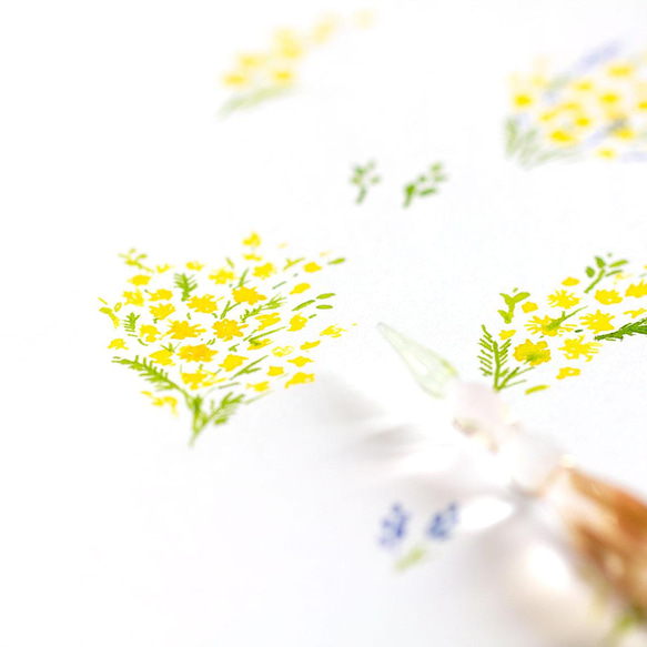 [開花的傘]含羞草[花雪原畫]設計更新防水 第7張的照片