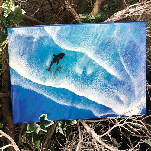 レジンアート S-11 海を感じるインテリアパネル オーシャンアート 