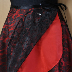 マダムサイズ　リバーシブルマダムサイズリバーシブルのバレエスカート 2枚目の画像