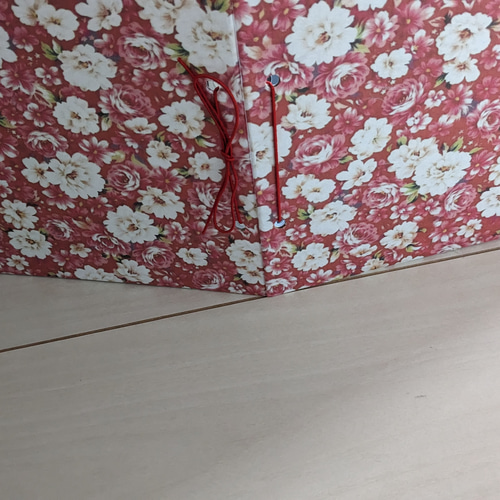 【激安アウトレット!】 花柄薔薇柄和紙使用！見開き御朱印帳 特大 仕切り画用紙付き ノート・メモ帳