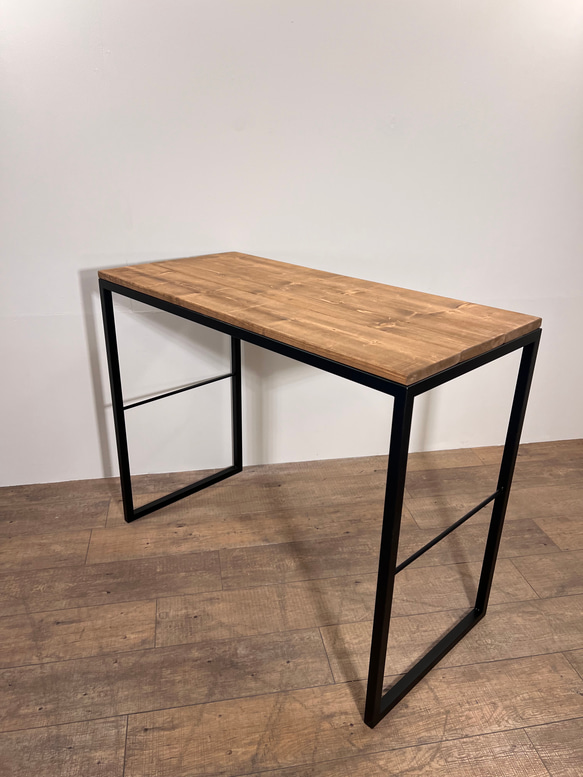 インダストリアル ウッド × アイアン サイドテーブル WOOD 脚付き 送料無料】アイアン ウッド ワークテーブル サロンテーブル ダイニング