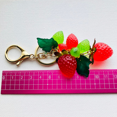 ☆しじみ支援品☆琉球ガラス・子狐・スイーツ・ジュース・苺・キーホルダー・チャーム ☆しじみ支援品☆琉球ガラス・子狐・スイーツ・ジュース・苺