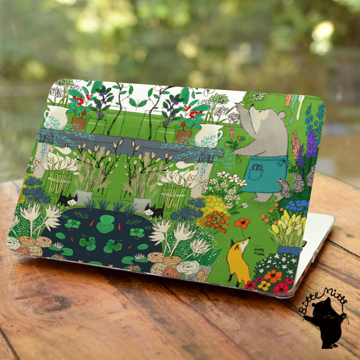 Macbook ケース カバー macbook Air Pro 16/15/14/13/12/11 花 くま 狐 名入れ