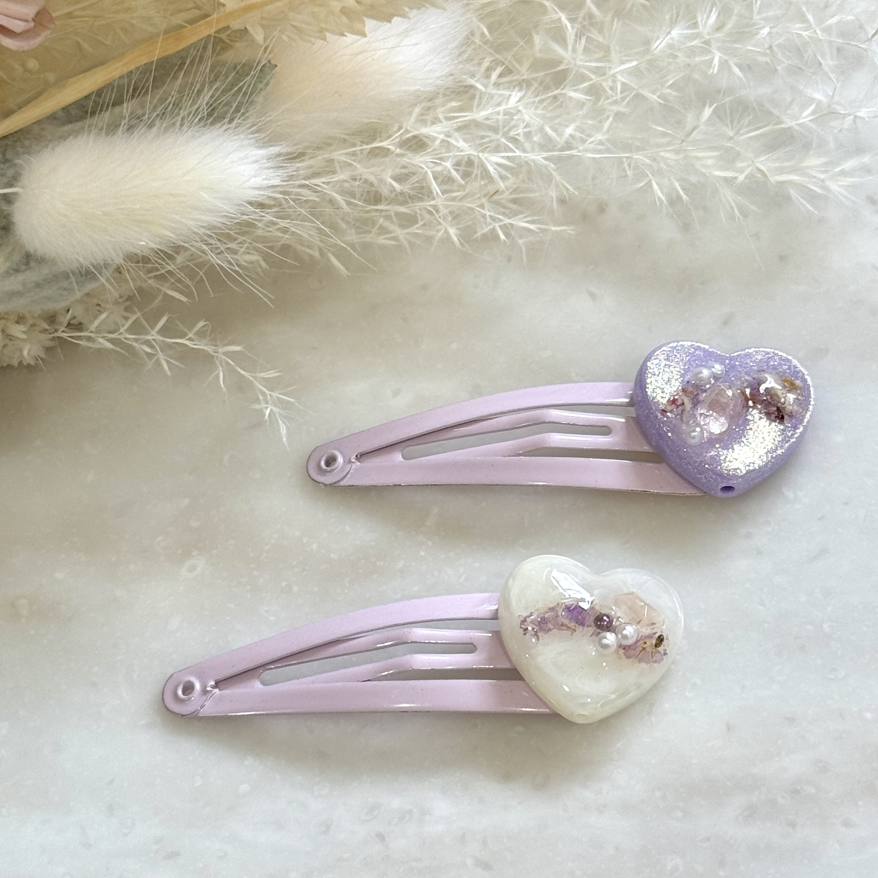 ビーズキラキラいちごちゃんの5センチヘアピン