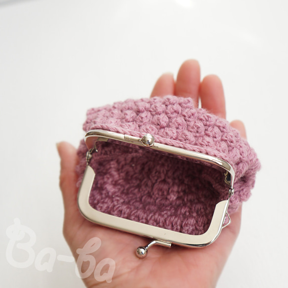 Ba-ba handmade Popcorn crochet coinpurse No.C1722 第6張的照片