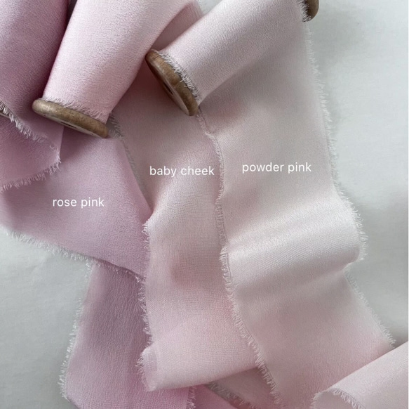 silk ribbon pink group < 50mm > 4枚目の画像