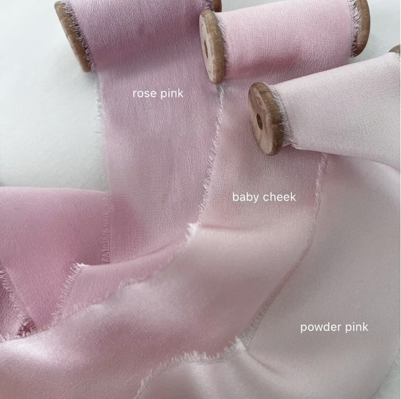 silk ribbon pink group < 50mm > 2枚目の画像