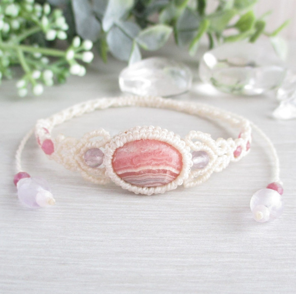 インカローズ マクラメブレスレット インカローズ／マクラメ