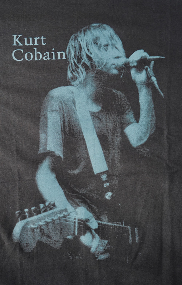 NIRVANA Kurt Cobain BIG TEE (black) 半袖Ｔシャツ ブラック 黒 ストリート 7枚目の画像