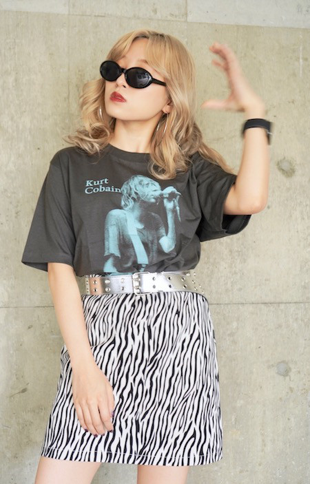 NIRVANA Kurt Cobain BIG TEE (black) 半袖Ｔシャツ ブラック 黒 ストリート 4,603円