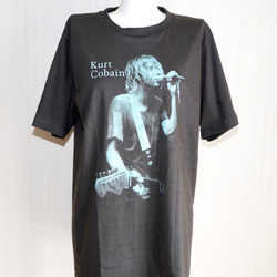 NIRVANA Kurt Cobain BIG TEE (black) 半袖Ｔシャツ ブラック 黒 ストリート 8枚目の画像