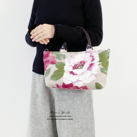 時尚法式亞麻花大號斯堪的納維亞天然嬌小皮革托特包春季手提包包母親節 第5張的照片