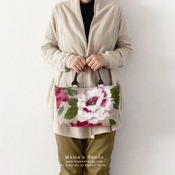 時尚法式亞麻花大號斯堪的納維亞天然嬌小皮革托特包春季手提包包母親節 第12張的照片