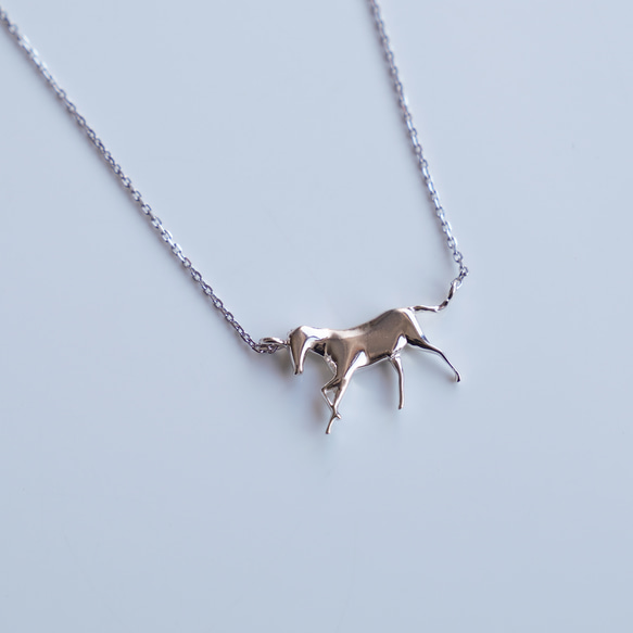 『Horse』 Necklace / SV925 ≪送料無料≫ ペア 馬 うま 8枚目の画像