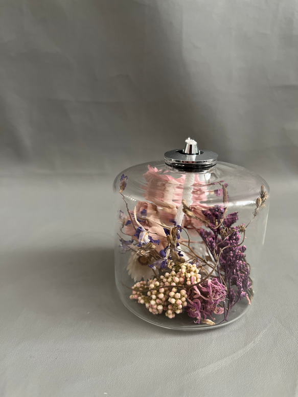 ボタニカル オイル ランプ ピンク　herbier fragrance oil lamp pink 　 1枚目の画像