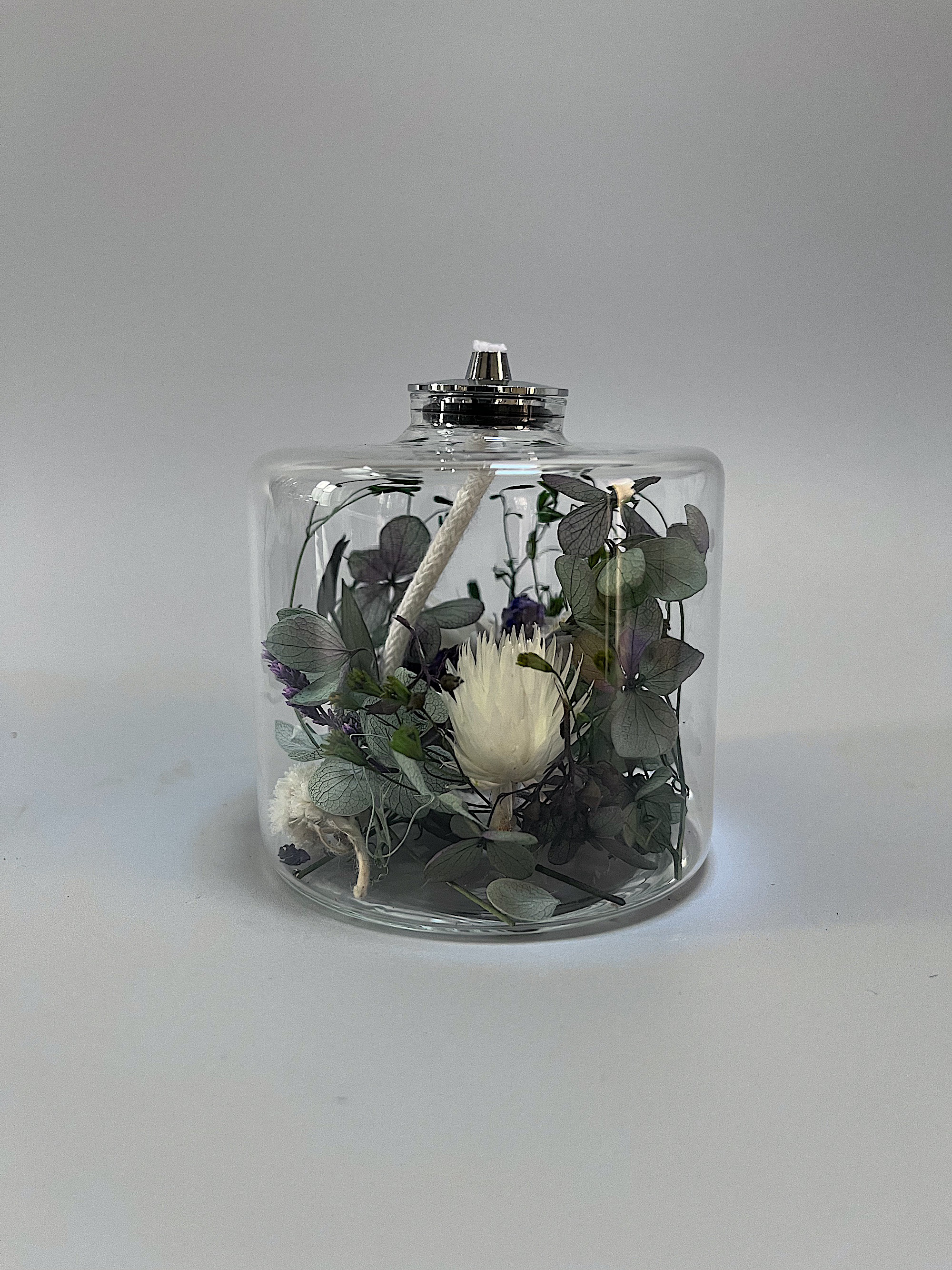 ボタニカル オイル ランプ ブルー　herbier fragrance oil lamp white