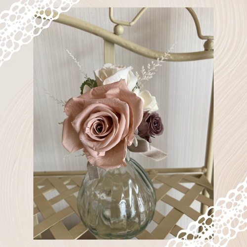 ワンダフルワールドset 薔薇コサージュベルト+コサージュブレスレット ワンダフルワールドset 薔薇コサージュベルト+コサージュ