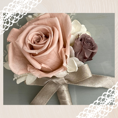ワンダフルワールドset 薔薇コサージュベルト+コサージュブレスレット ワンダフルワールドset 薔薇コサージュベルト+コサージュ